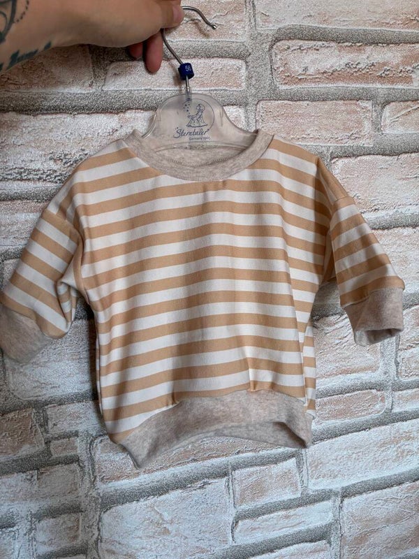 Oversize Sweater gestreift Größe 56