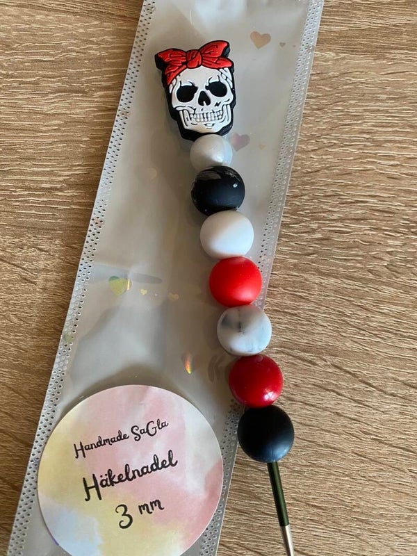 Häkelnadel Totenkopf 3mm