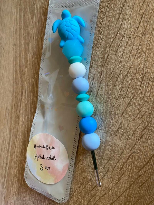 Häkelnadel Schildkröte blau 3mm