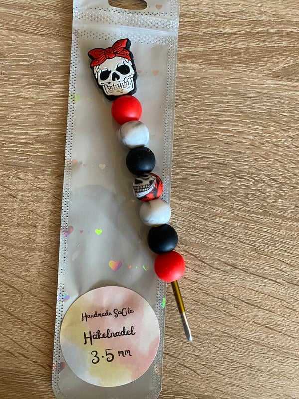 Häkelnadel Totenkopf  3,5mm