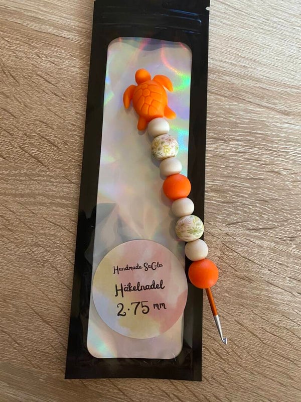 Häkelnadel Schildkröte Orange 2,75mm