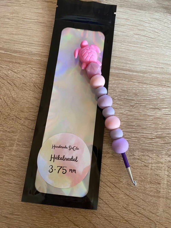 Häkelnadel Schildkröte Pink Pearl 3,75mm
