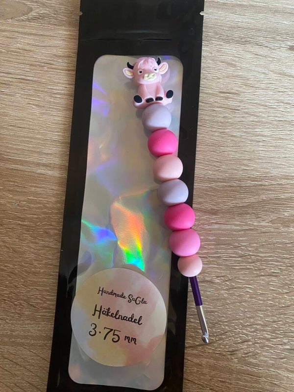 Häkelnadel Kuh pink 3,75mm Pink Rosa
