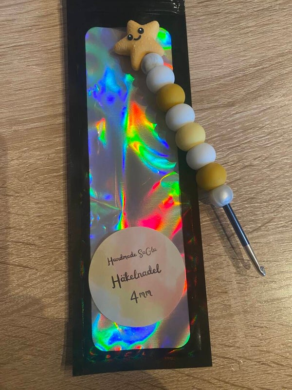 Häkelnadel Seestern gelb 4mm