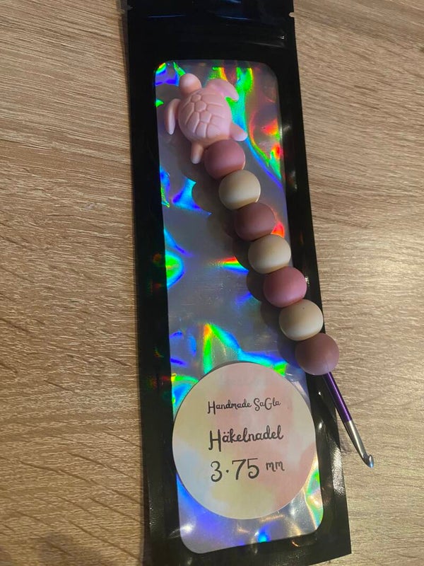 Häkelnadel Schildkröte rosa 3,75mm