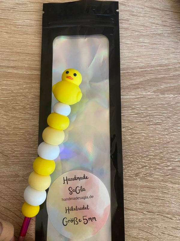 Häkelnadel Ente Gelb 5mm