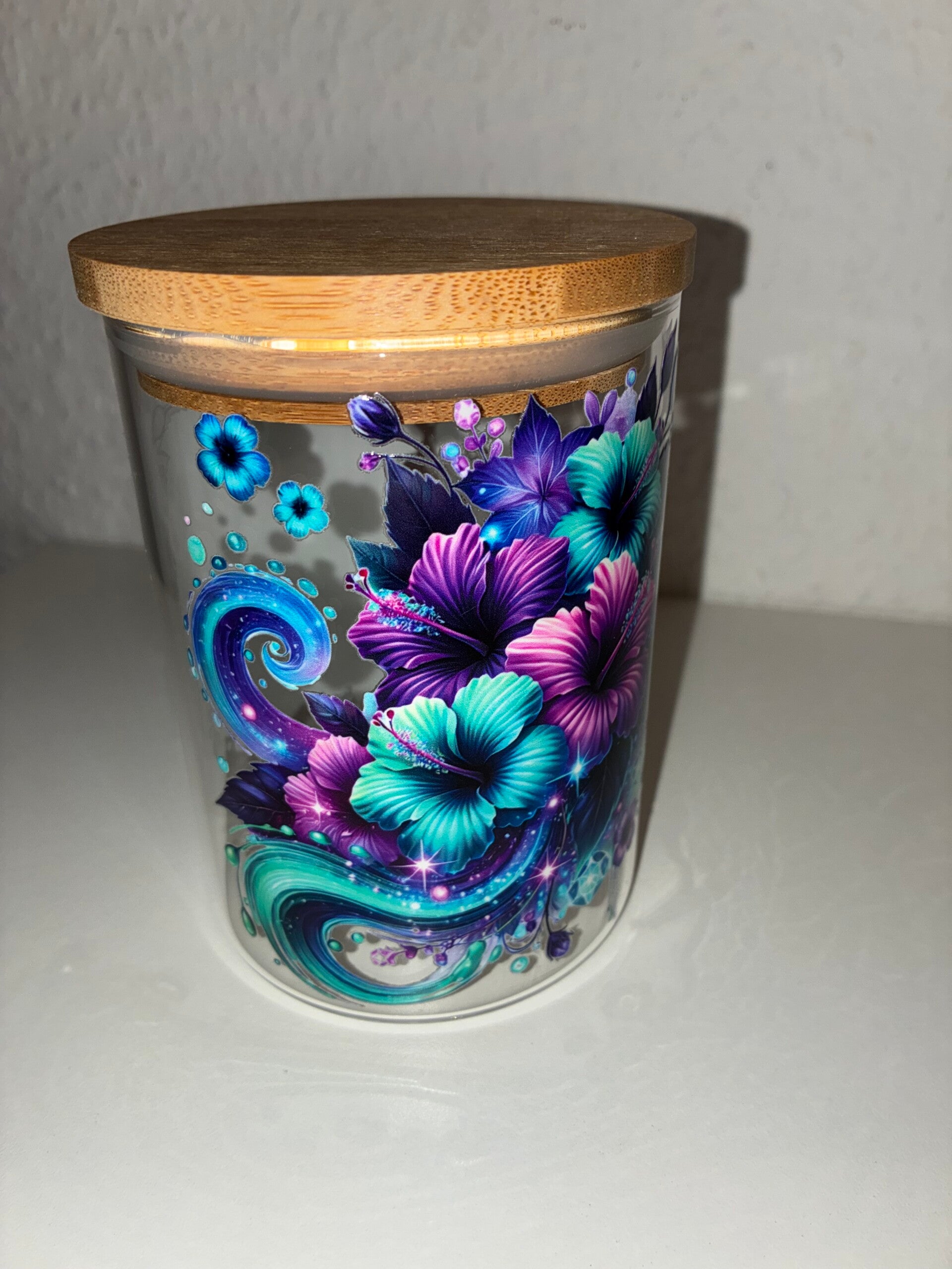 Aufbewahrungs/Dekoglas Blumenzauber