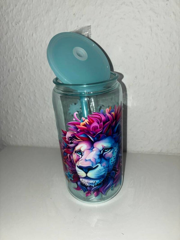 Trinkbecher Löwe blau