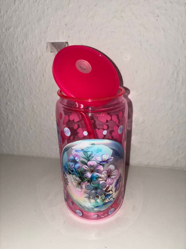 Trinkbecher Blumen Seifenblase