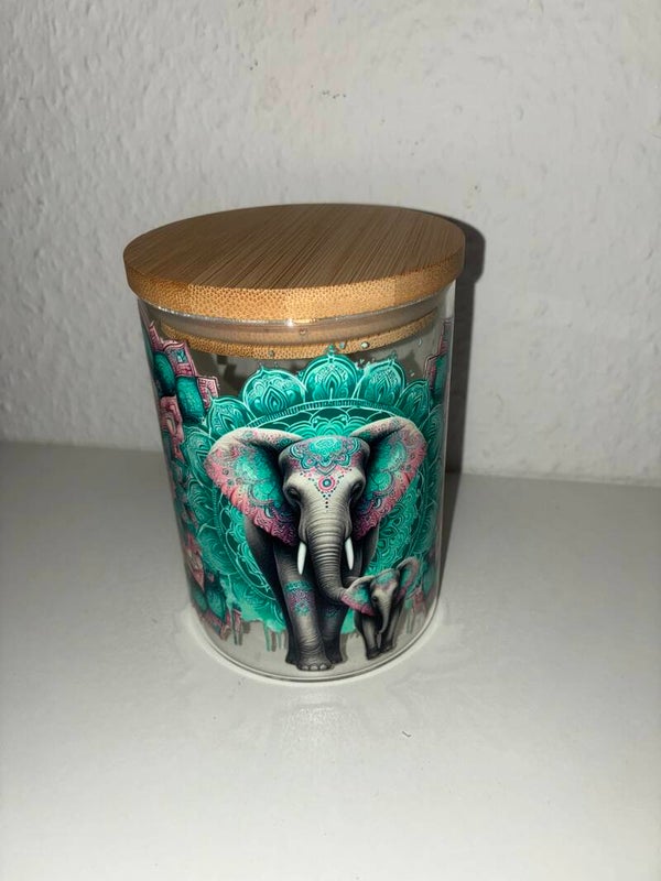Deko/Aufbewahrungsglas Elefant