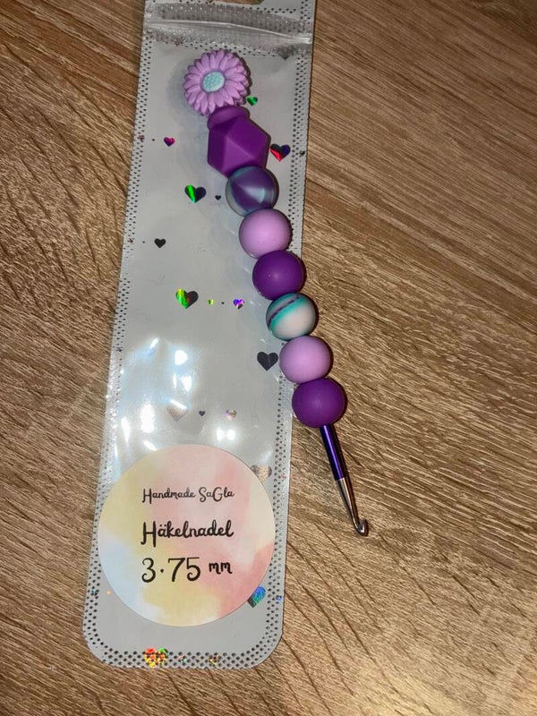 Häkelnadel Lila Blume 3,75mm