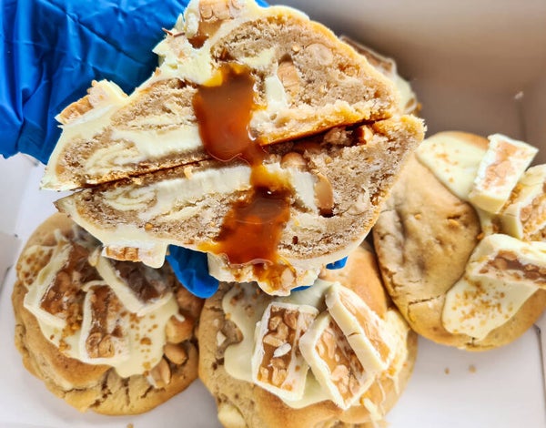 Giant snicker white cookie