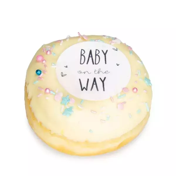 donut "baby on the way"