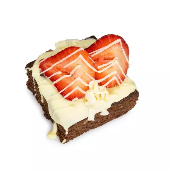 Brownie aardbei