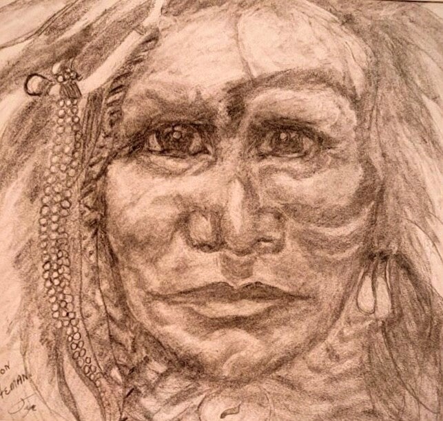 "Iron White Man" Set of 5 Each 4" x 6" Blank Greeting Cards + US Tax