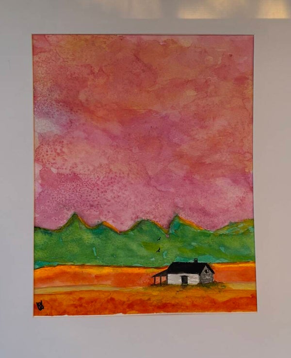 "Just Pretend" - 8.5" x 10" Hand Painted Watercolor + US Tax