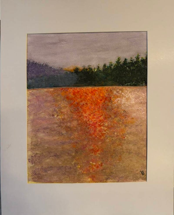 "Flathead Lake" - 8.5" x 10" Hand Painted Watercolor - + US Tax