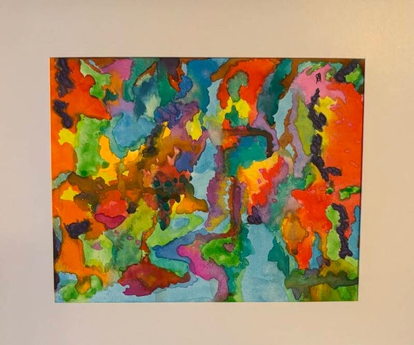 "Midnight Hour" - 8.5" x 10" Hand Painted Watercolor + US Tax
