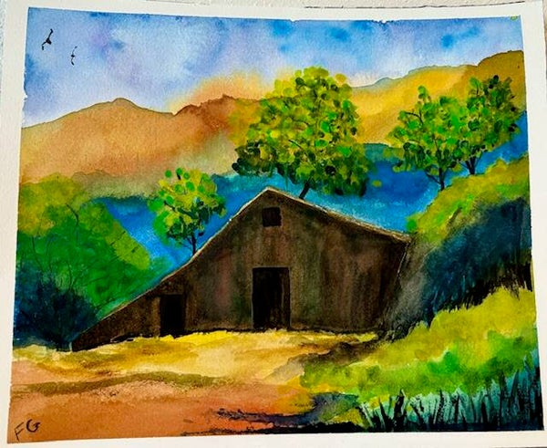 "Forgotten" - 8" x 10" Hand Painted Watercolor + Tax & US Shipping