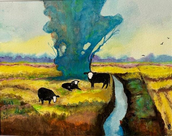 "The Good Life" -  8" x 10" Hand Painted Watercolor + Tax & US Shipping