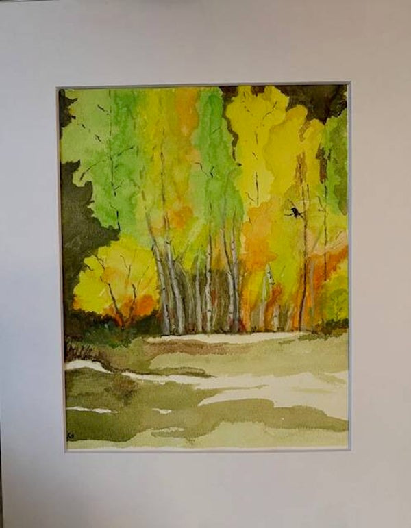 "Serenity"  - 8" x 10"  Hand Painted Watercolor + Tax & US Shipping