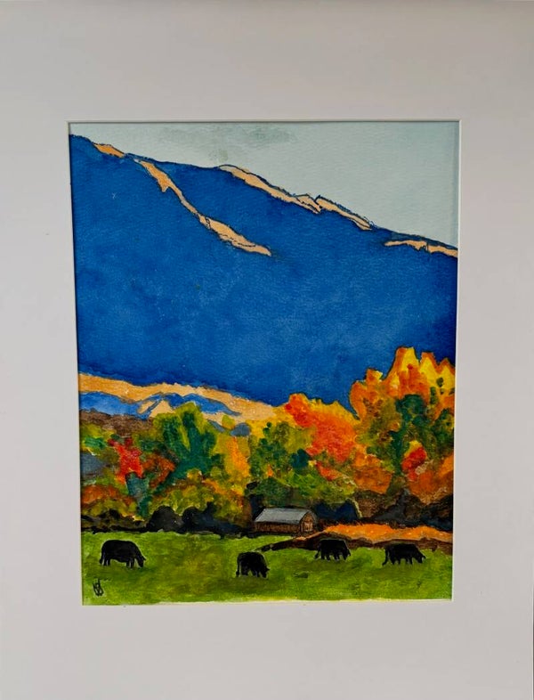 "Mountain Air" - 8" x 10" Hand Painted Watercolor + Tax & US Shipping