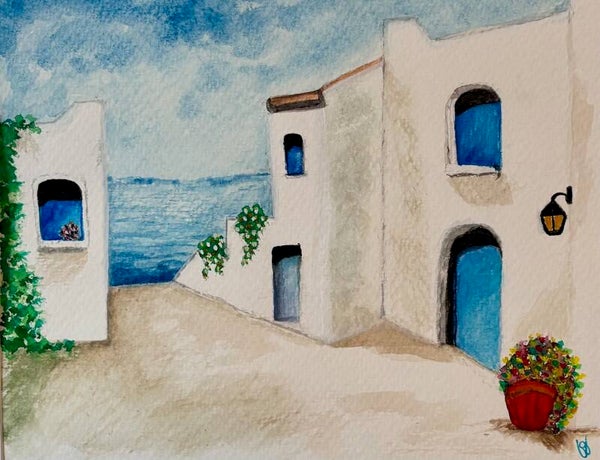 "Take Me There" - 8" x 10" Hand Painted Original Watercolor + US Tax