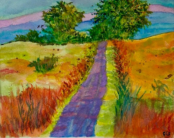 "Imagine" - 8" x 10" Hand Painted Watercolor + US Tax