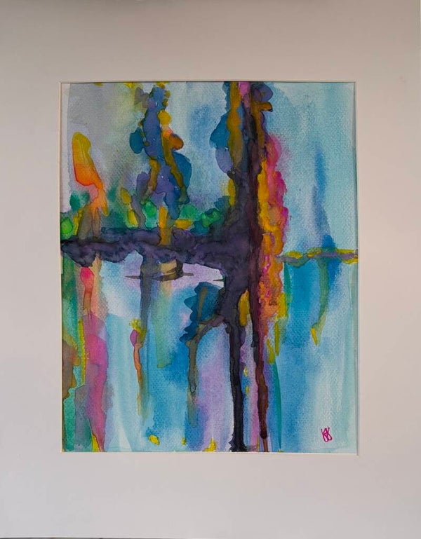 "Blue Bayou" - 8.5" x 10" Hand Painted Watercolor + US Tax