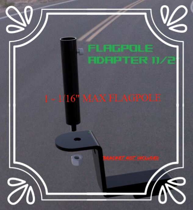 rigid or wood flagpole adapter