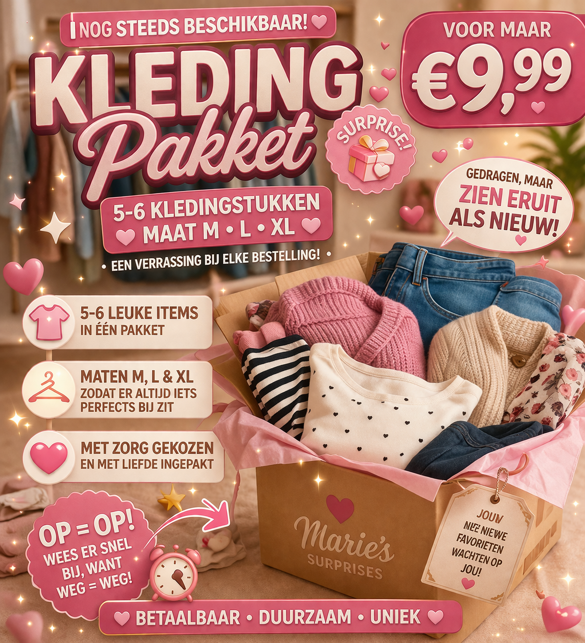 ✨ Verrassings Kleding Pakket dames✨
