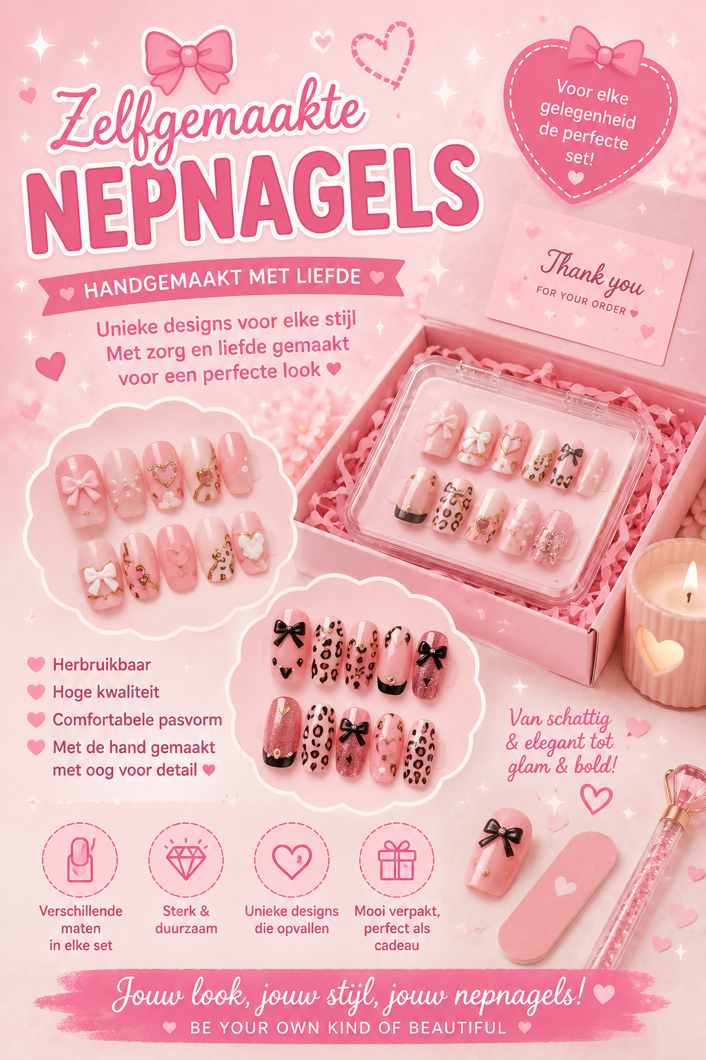 💅Zelfgemaakte nepnagels