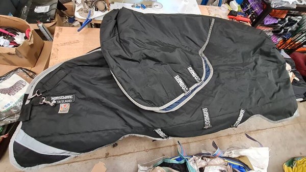 7ft Horseware Rambo vari-layer 250g detachable neck turnout rug (preloved)