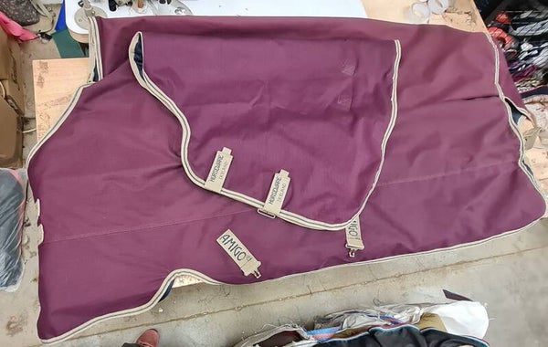 6'3 Horseware Amigo 100g detachable neck Turnout Rug - Preloved