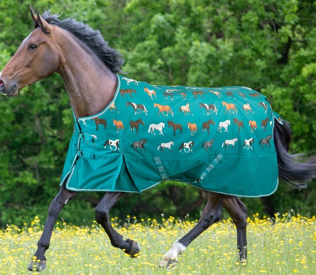 6'9 Bridleway 0g fil horse print turnout rug