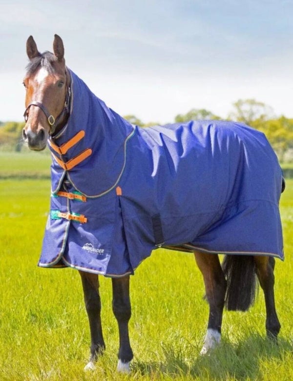 6'9 Shires Highlander Detachable Neck Turnout Rug 100g
