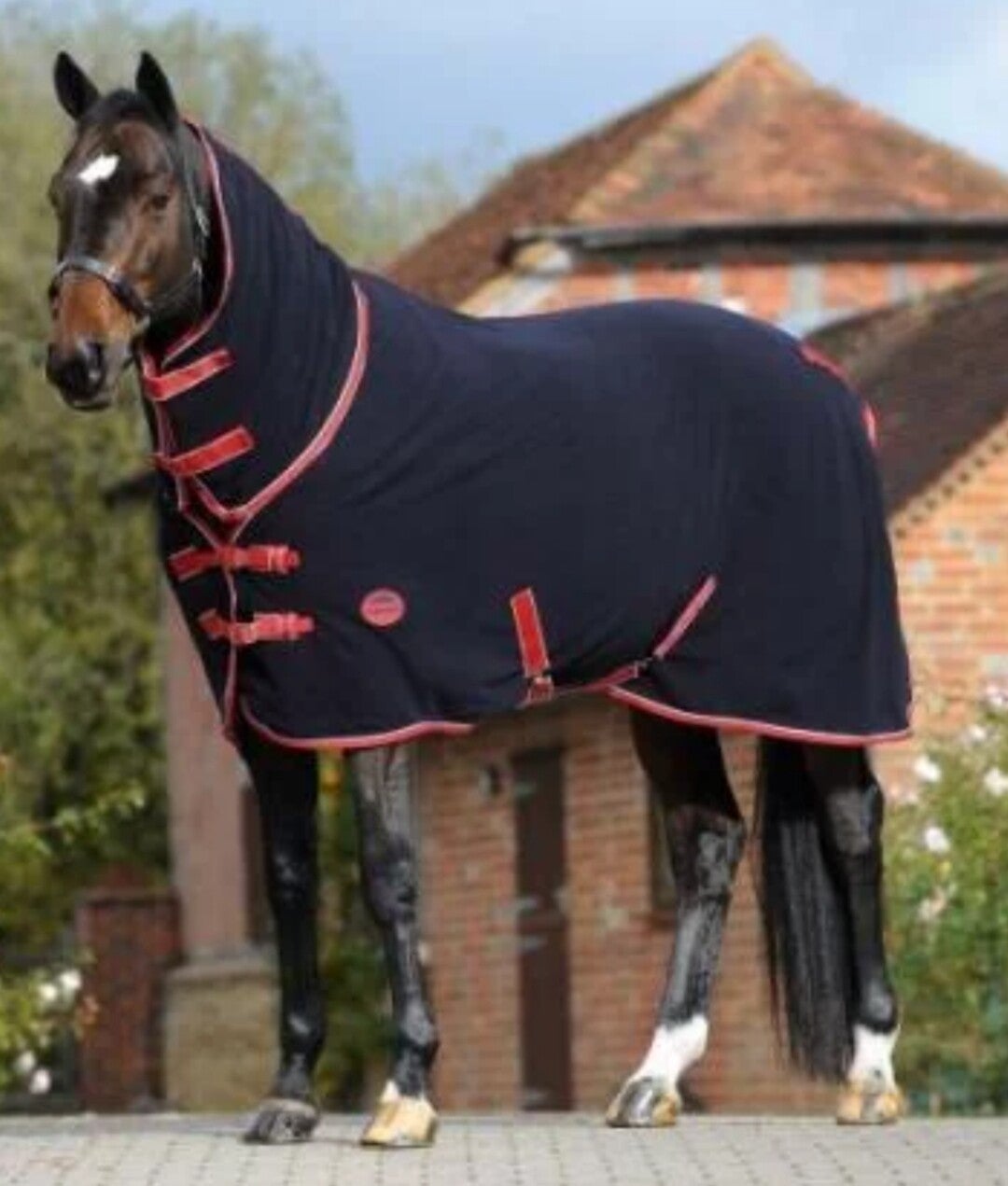 5ft Weatherbeeta Navy Combo Fleece Rug