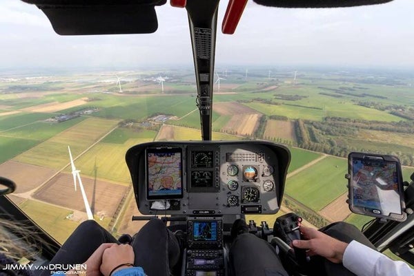 Helikoptervlucht zaterdag 15 augustus