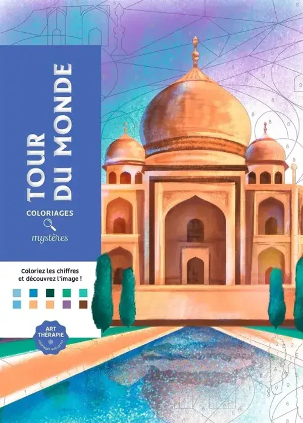 LIVRE DE COLORIAGE - Tour du monde