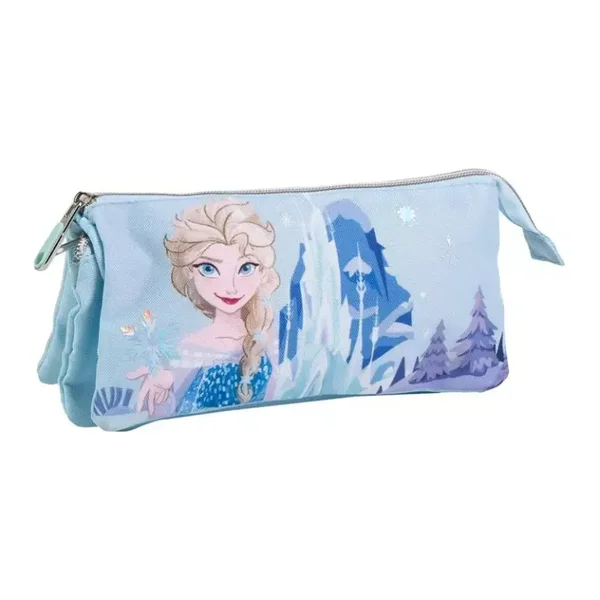 Trousse à crayons 3 compartiments La Reine des Neiges