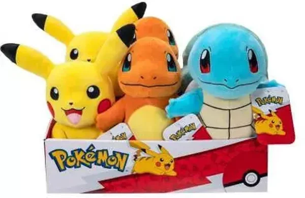 Peluche Pokémon 20CM - Premier Partenaire Kanto
