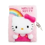 Journal intime en peluche 3D avec chaînes Hello Kitty