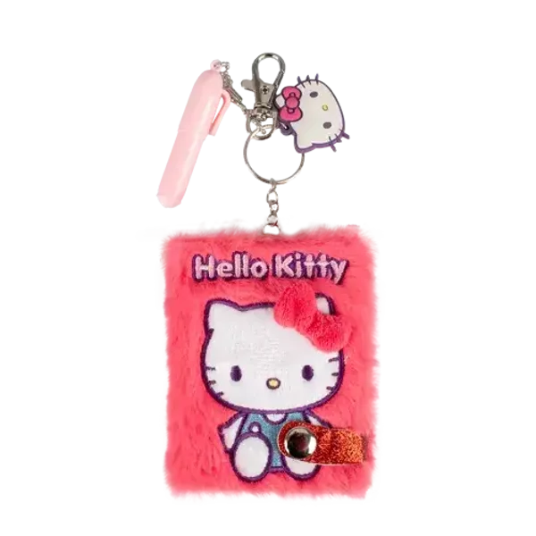 Porte clé carnet avec breloques et stylos 3 culs Hello Kitty