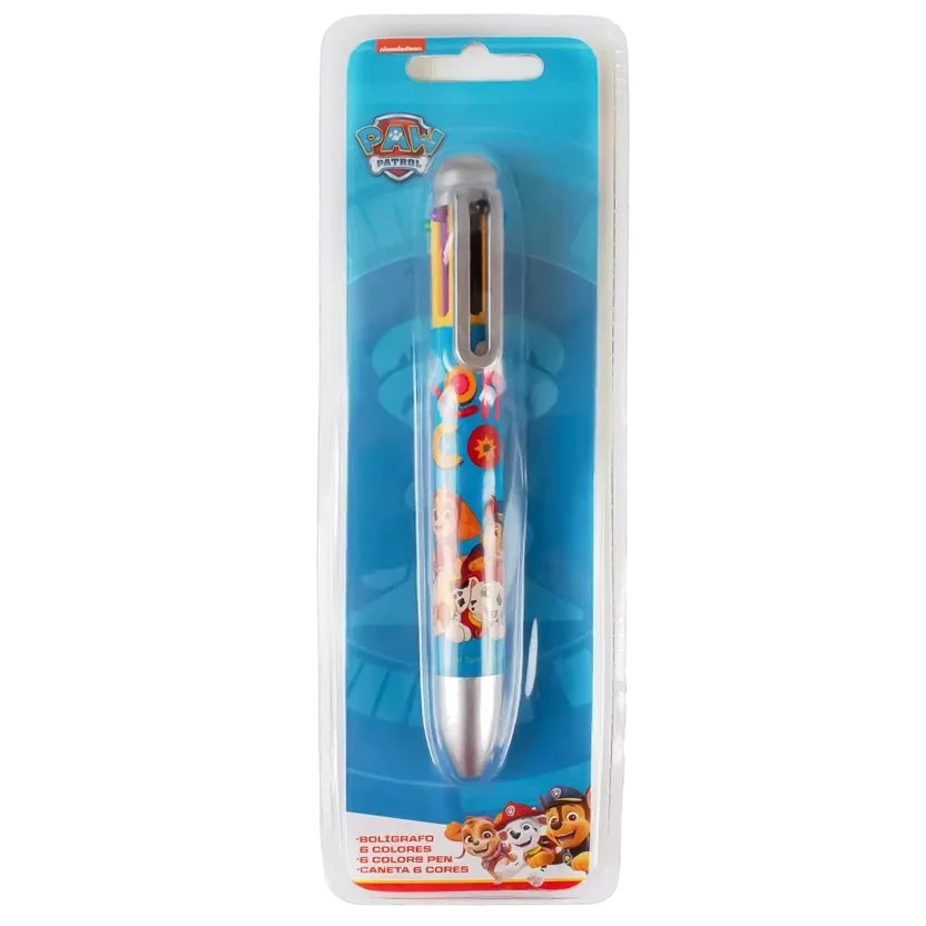 Stylos Pat' Patrouille 6 couleurs