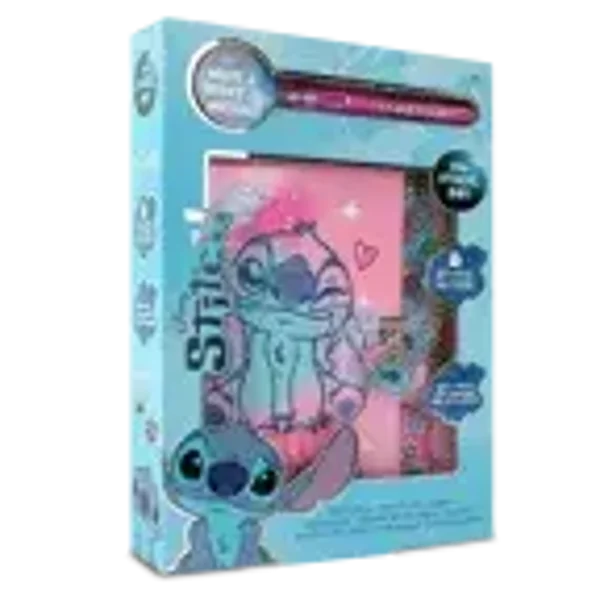 Coffret journal intime Stitch avec stylos encre magique et autocollants