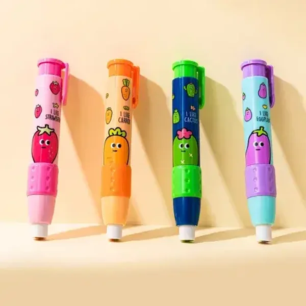 Stylo-Gomme Kawaii Coloré Fantaisie Déclinaisons:Fruits