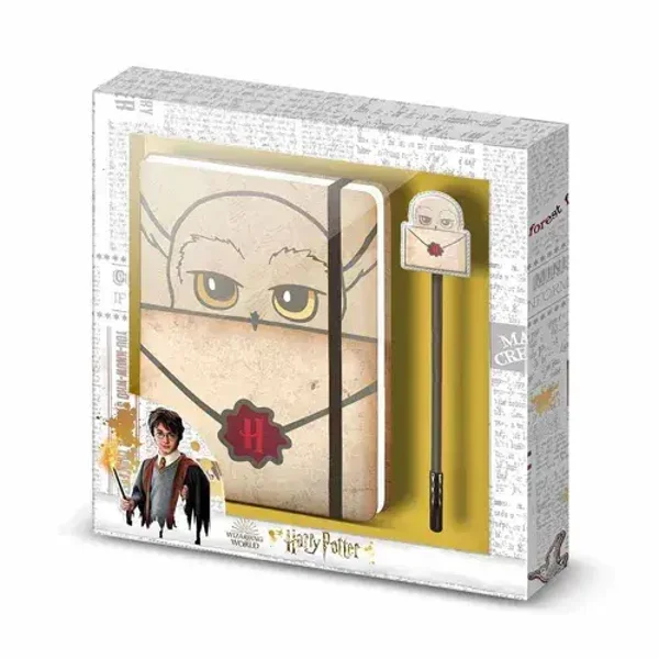 Set Journal Intime et Stylo Harry Potter Déclinaisons:CHOUETTE HEDWIGE