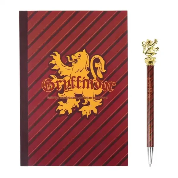 Set de Papeterie Harry Potter Maison Poudlard - Cahier et Stylo Emblème Déclinaisons:GRYFFONDOR
