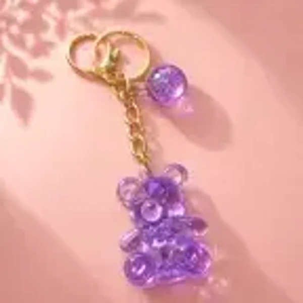 Porte-clés Oursons Cristal-couleurs aléatoire