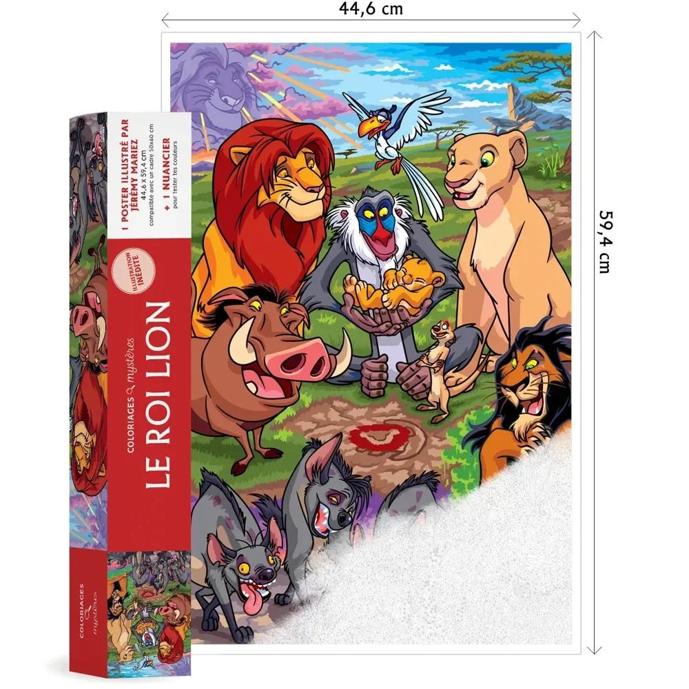 POSTER - Coloriages Mystères - Disney Le Roi Lion